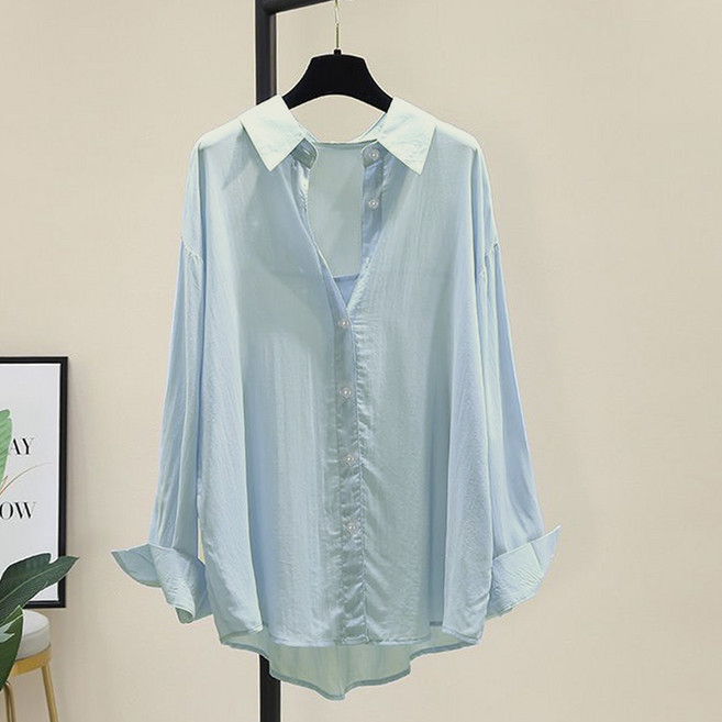 후암마켓 여성 루즈핏 자외선 차단 살탐방지 긴팔 셔츠