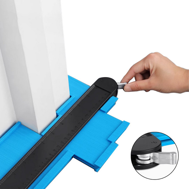 [LxU]최신형 목공용 컨투어 게이지 윤곽 측정 형틀자, 1개