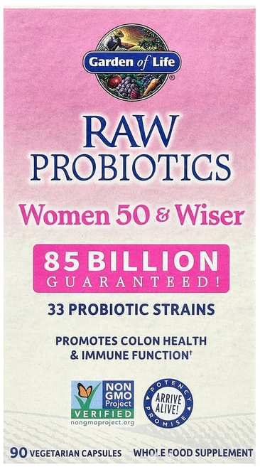 가든오브라이프 RAW Probiotics 50세 이상 여성용 850억 CFU 90정(캡슐당 283억 CFU), 90정, 1개 - 쿠팡