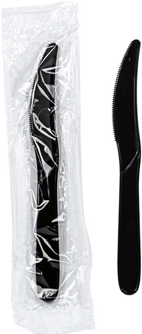 [그린몰]일회용 나이프 낱개포장 검정 500개 CI, 1개, 500개입