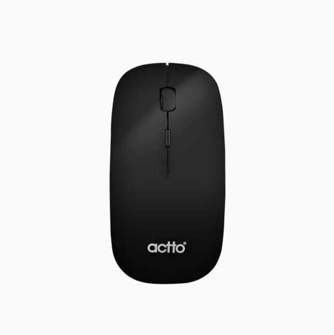 Slim+심플 디자인 슬립 무선광마우스 MSC 147 블랙 디지털 가전