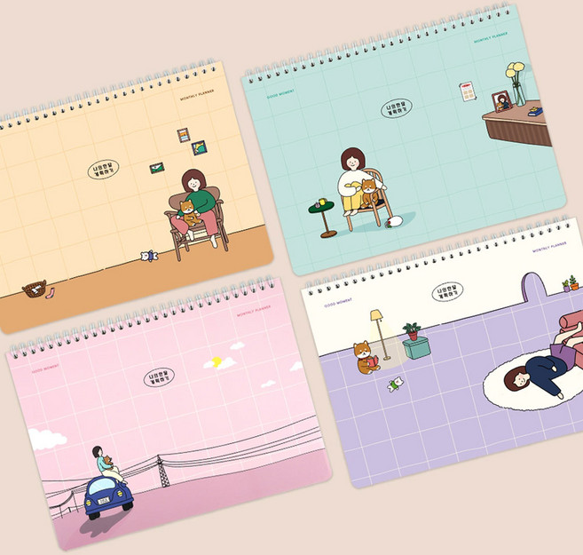 핑크풋 3000 보리 먼슬리 플래너 정품 랜덤 1권