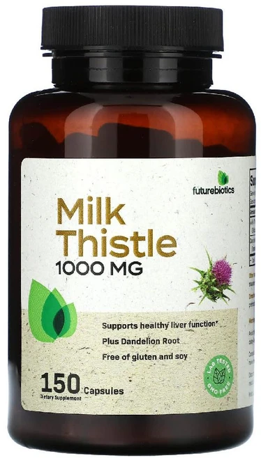 퓨처바이오틱스 밀크시슬 1000mg 캡슐 150정, 1개 - 쿠팡