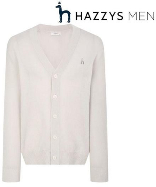 헤지스 남성 가디건 [26SS] 로고자수 린넨혼방 (HZSW6B202) C 니트