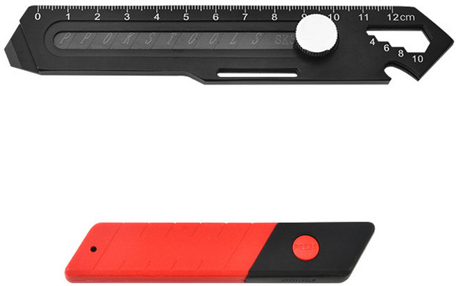 다용도 6기능 만능 커터칼, 1개, 실버