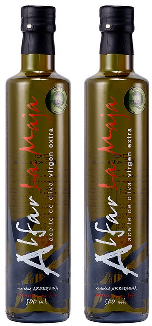 알파라마야 엑스트라버진 올리브오일 냉압착 100%, 500ml, 2개