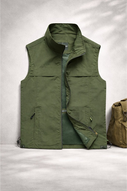 루미빈 남성 여름 메쉬 기능성 아웃도어 낚시 작업 베스트