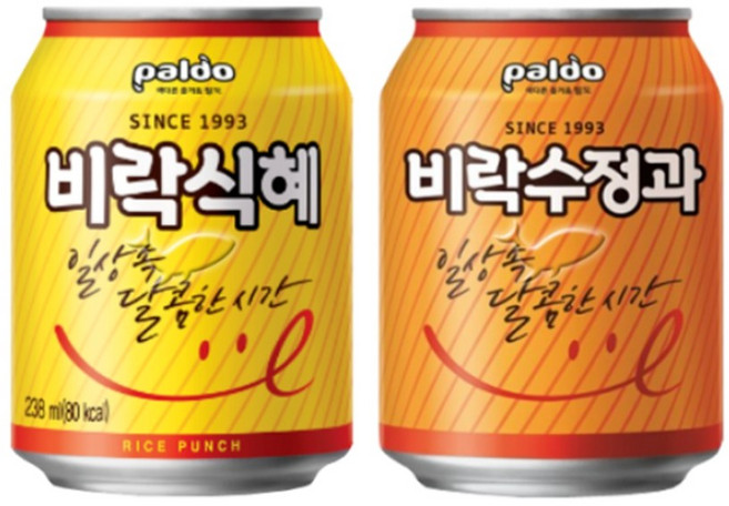 팔도 비락식혜 + 비락수정과, 48개