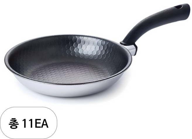 알텐바흐 인덕션 헥사 통5중 스테인레스 프라이팬, 22cm, 11개