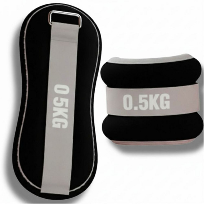 와일드윙 균형훈련 손목 발목 모래주머니, 블랙, 1kg