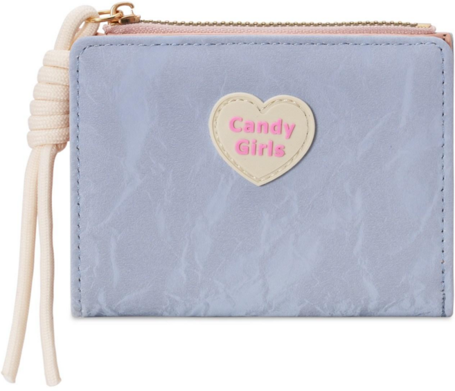 [초경량] 샤샤벨 캔디하트 반지갑 여성 학생 카드지갑 귀여운 여자 지갑