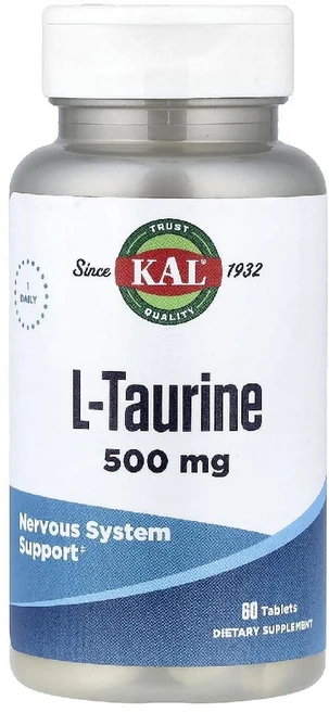 KAL 타우린 L타우린 500mg L-Taurine 엘타우린 타블렛 60정, 1개 - 쿠팡