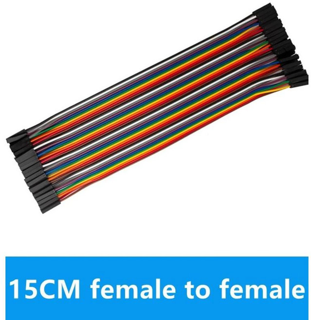 점퍼 와이어 키트 브레드보드 프로토타이핑용 길이의 금도금 커넥터 개남성여성남성, 15C female to female, 1개