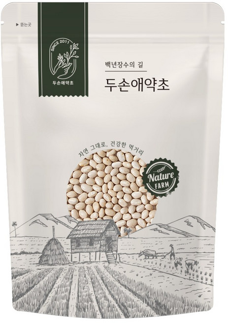 두손애약초 흰강낭콩, 1개, 1kg
