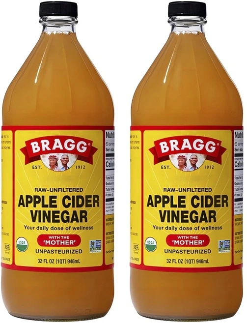 브래그 로우 언필터드 사과 식초, 946ml, 2개 - 쿠팡