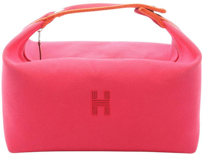 에르메스 중고 2010-2026 라지 투알 브리드 아 브하크 케이스 베니티 백