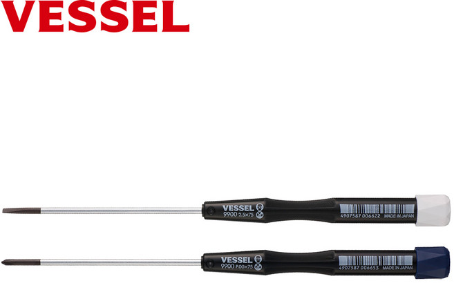 베셀 VESSEL 드라이버 9900 일자 1.8x50mm(-) 정밀드라이버 전자조정드라이버, 1개