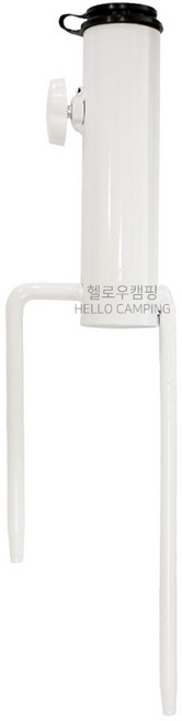 알래스카블랙 파라솔 고정 홀더 말뚝형 받침대, 파라솔 고정홀더(말뚝형)_화이트, 파라솔 고정홀더(말뚝형)_화이트