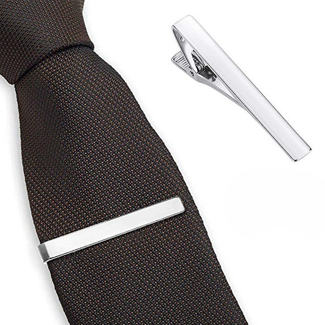 뮤젠트 심플 슬림 정장 타이바 넥타이핀