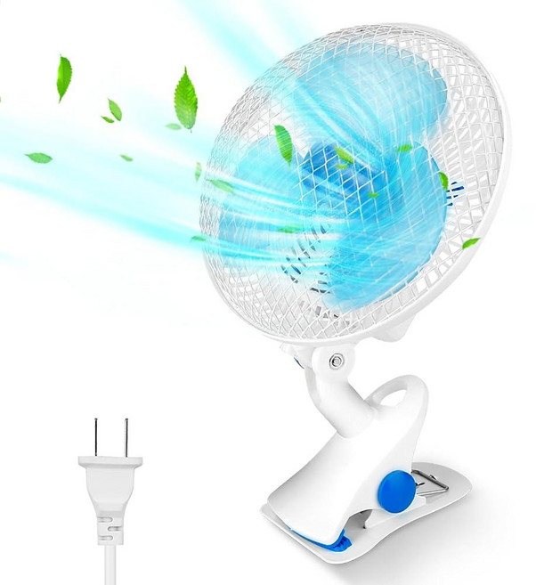 Zorpupoa 진동 클립 온 팬 2단 스피드 개인용 테이블 팬 강력한 클램프가 있는 소형 책상 팬 침대 가정 거실 사무실 기숙사 야외 캠핑용 미니 유모차 팬, Zorpupoa 진동 클립 온 팬, 2단 스피드 개인용