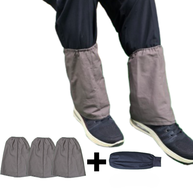 국산 발목토시 카키 3켤레 작업용 농사용 공사현장용 산행용 이물질 먼지차단