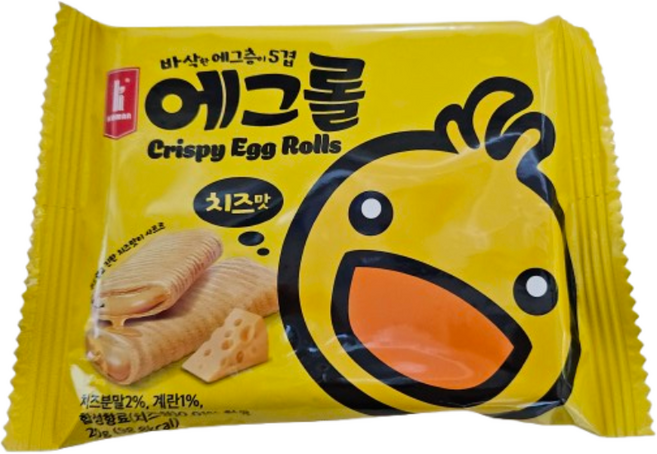 카만 크리스피 에그롤 (페스츄리 에그층 5겹) 치즈맛, 20g, 1개