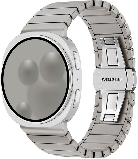 아이메이드잇 갤럭시워치 호환 링크 브레이슬릿 스트랩 밴드, 그레이 티타늄, 1개