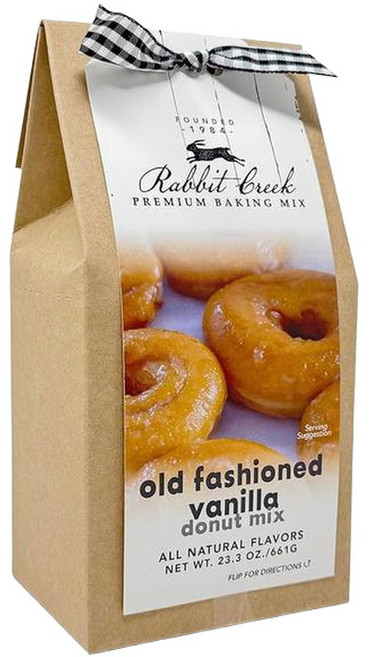 래빗 크릭 올드 패션 바닐라 글레이즈드 도넛 믹스 - 글레이즈 포함 튀기지 않은 구운 베이킹, 1개