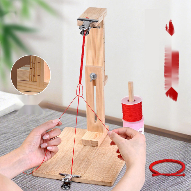우드 직조기 스탠드형 위빙틀 전문가용 핸드메이드 매듭 공예, 3. 베이직 1개