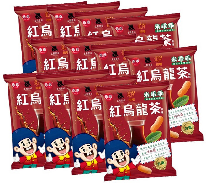 台東限定 米乖乖 紅烏龍茶, 12個, 紅烏龍(箱)2027.03.19, 52g