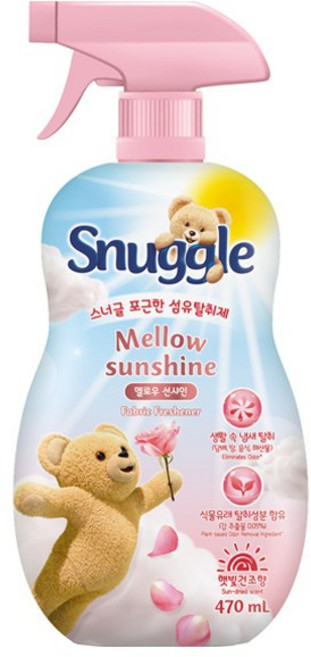 스너글 섬유탈취제 멜로우 션사인 본품, 470ml, 1개