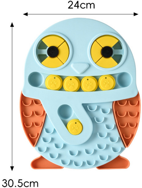 개가 장난감을 갉아먹다 강아지 음식 숨기기 장난감, 펭귄 퍼즐 핥는 판 블루