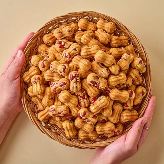 대구 서문시장 명물 대왕 땅콩빵 대용량 90개, 4g