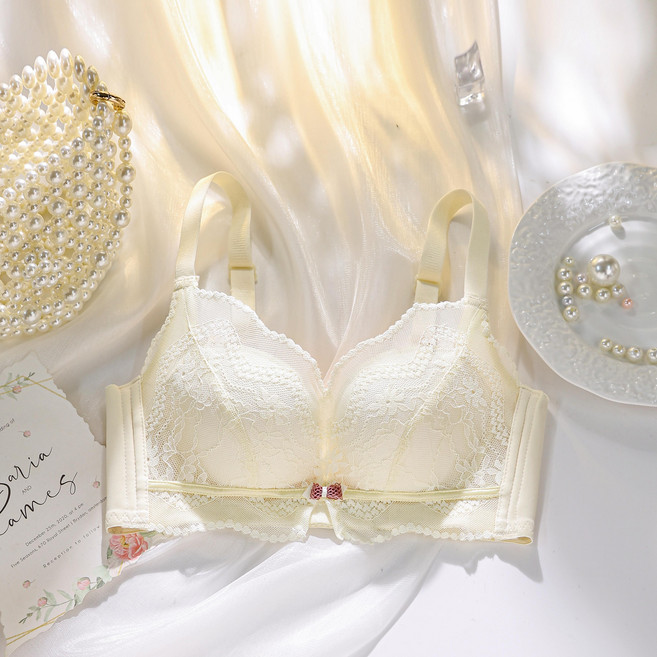 노와이어 푸시업 브라 작은 가슴만을 위한 방공 컵 누드 브라 레이스 탑