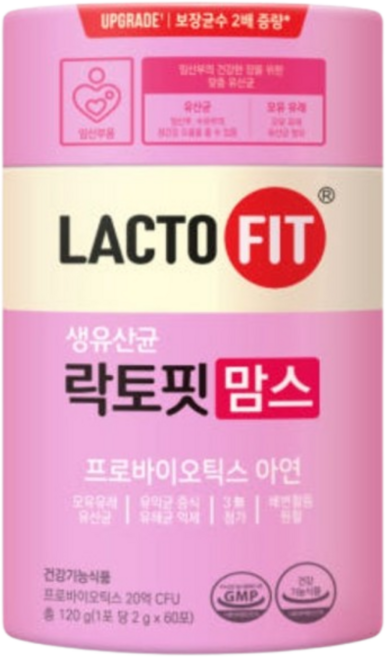 종근당건강 락토핏 맘스 60포 1개, 120g