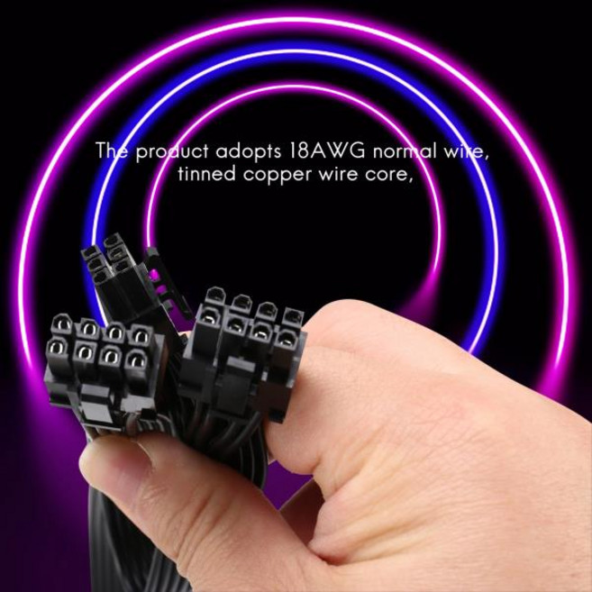 PCIE POWER LOGIC 공급 케이블 COOLER MASTER V 즈 V850 모듈러 PSU용 6 핀2 핀