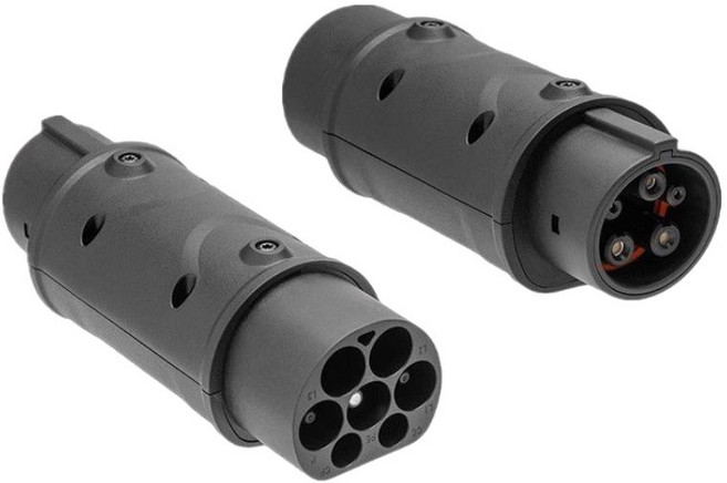 전기차 충전 젠더 변환 헤드 가정용 케이블 호환, Type1에서 Tesla로, 1개