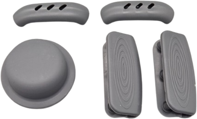 마담봉자 화상방지 실리콘 냄비손잡이 뚜껑 꼭지커버, 1세트, 그레이