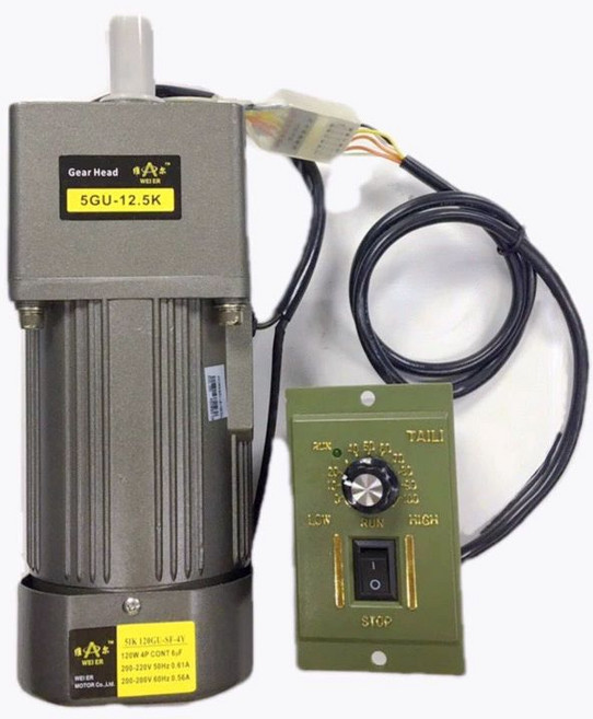 감속기 감속모터 DC모터 전동 기어드모터 저속 기어 속도 고속 전동기, 60W 조속+조속기, 1개