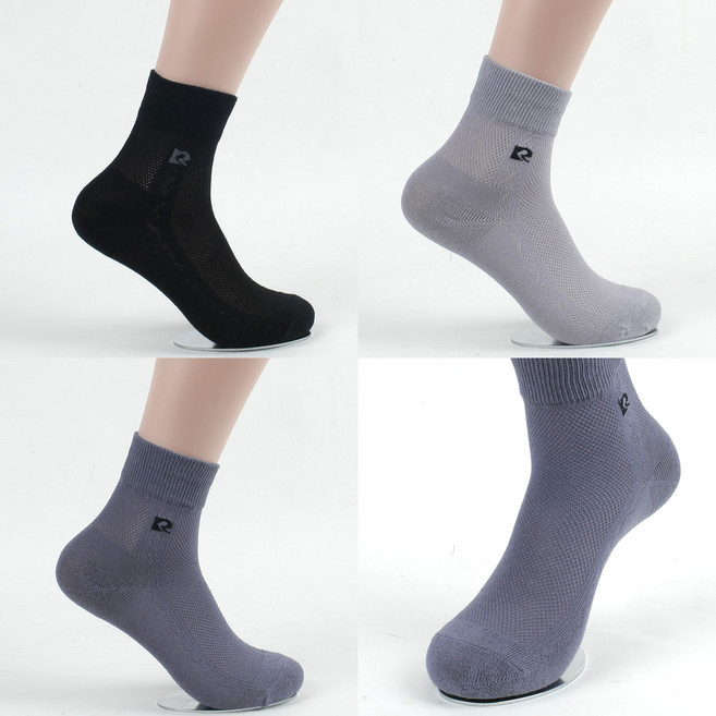 국산 남성 쿨 정장 양말 5켤레 얇은 여름 망사 중목 장목 기본 비지니스 스타킹양말 Carlo Rossi 블랙 그레이 챠콜