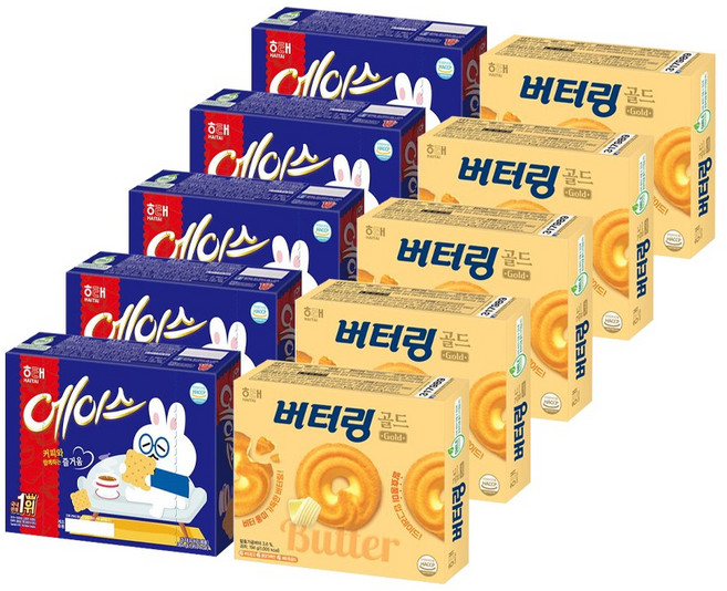 해태 에이스 + 버터링골드, 5세트, 558g