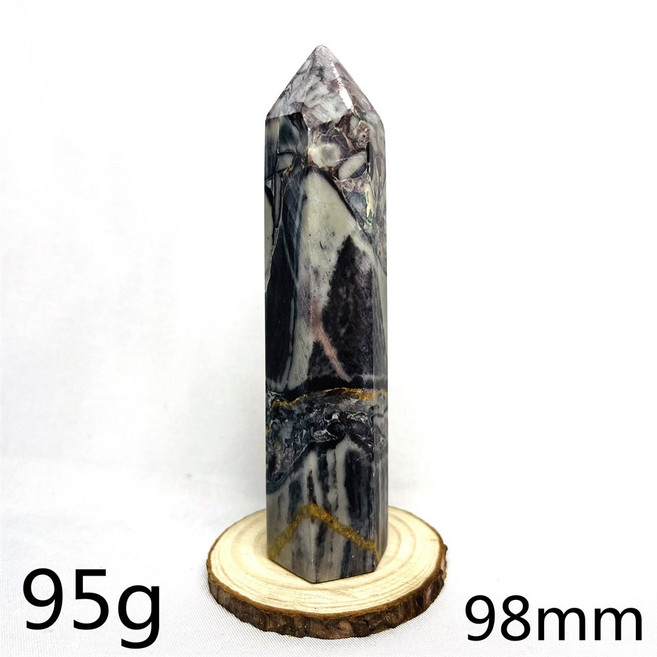 보라색 드래곤 옥 보석 타워 오벨리스크 영적인 돌 가정 장식 요술 제단 기도 크리스탈 힐링