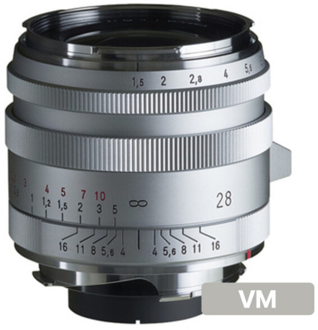 [정품등록시 5만 포인트 3년 보증] 보이그랜더 NOKTON Vintage Line 28mm F1.5 Aspherical Type I VM 마운트 (라이카 M 호환) Silver