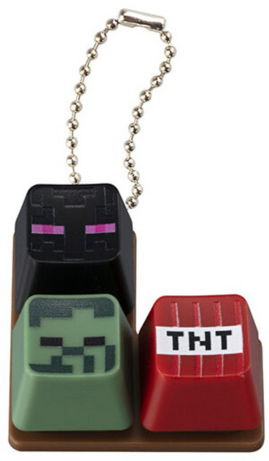 Minecraft 麥塊 萬代 扭蛋 鍵盤 按鈕 鑰匙圈, 2