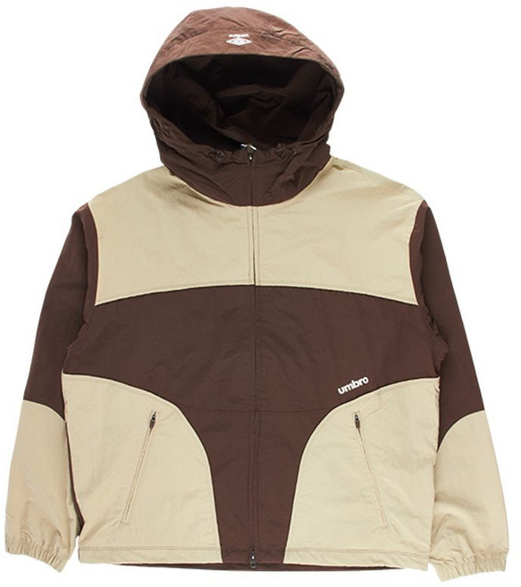 엄브로 웨이파인더 배색 후드형 바람막이 자켓 UQ123CJK12 BRW