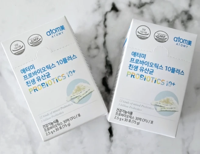<애터미 유산균> 12종 혼합유산균! 장이 행복해지는 유산균! (1포-30억마리), 75g, 1박스 - 쿠팡