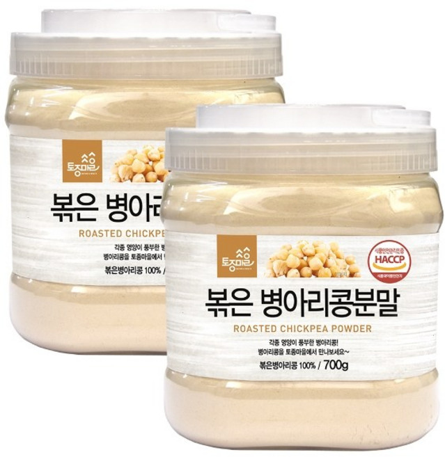 토종마을 [토종마을]HACCP인증 볶은 병아리콩분말 700g X 2통, 2개
