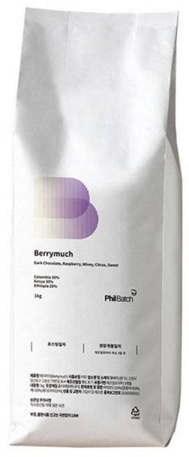 스페셜티 원두커피 1kg 블렌딩 베리머치 미분쇄, 1개, 1개입