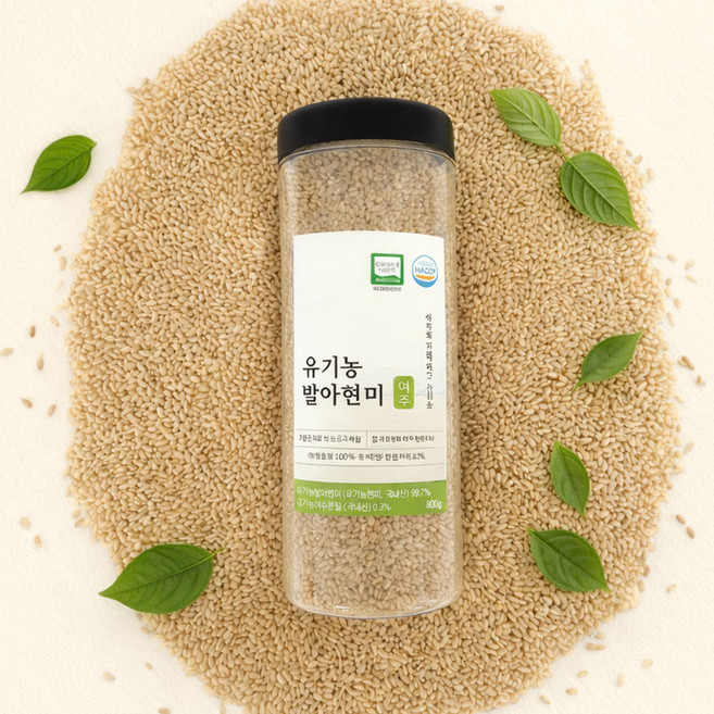 (자연마을) 유기농 국내산 여주 발아현미 800g 1통 2통 3통, 유기농 여주 발아현미 800g*2통, 2개