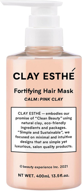 비엑스 클레이 에스테 포티 핑 헤어 마스크 핑크 클레이 400g, 1개